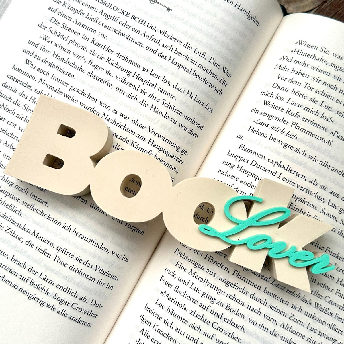 Book Lover Regaldeko aus PLA – Produktfoto 9
