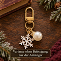 Weihnachtlicher Kindle Charm mit Schneeflocke & Perle