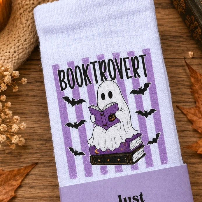 Booktrovert Geister Socken – Herbst-Socken