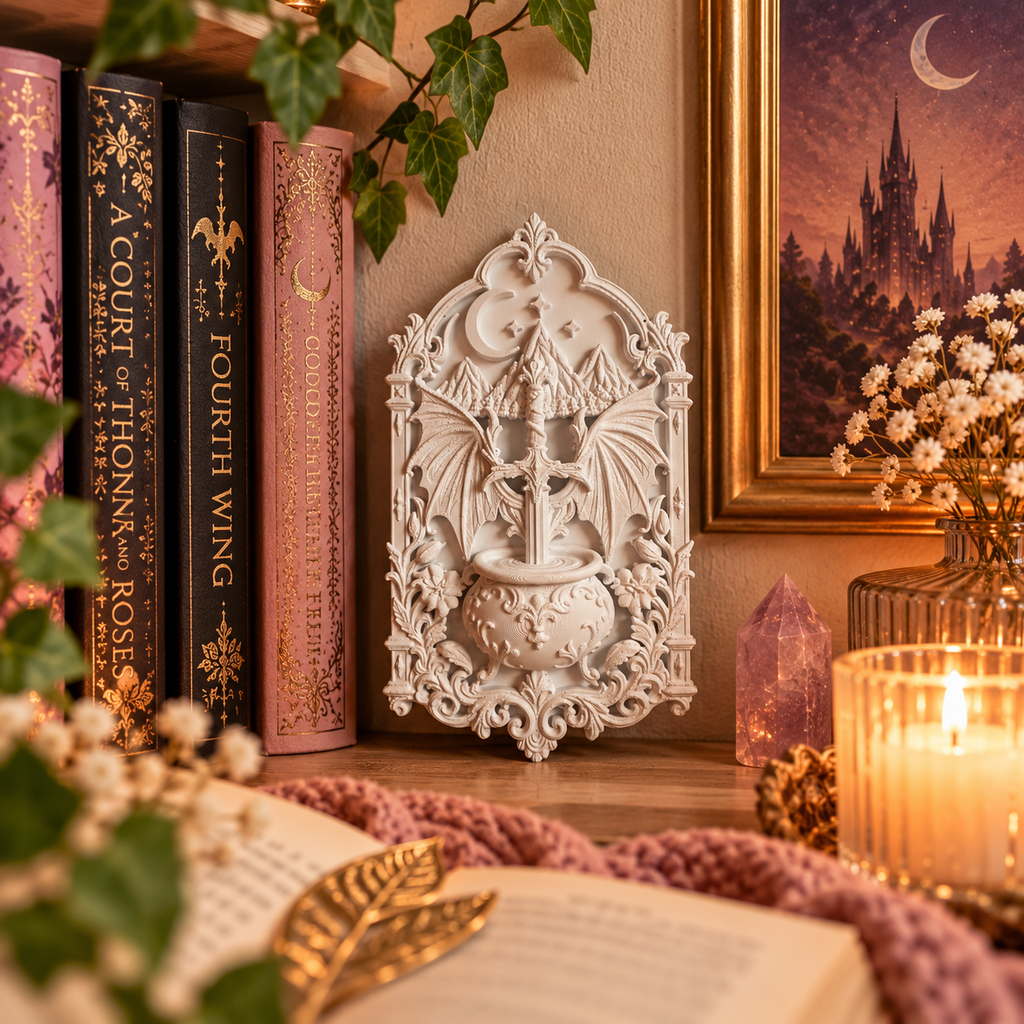 Schattenengel Wandrelief – Romantasy & Fantasy Wanddeko