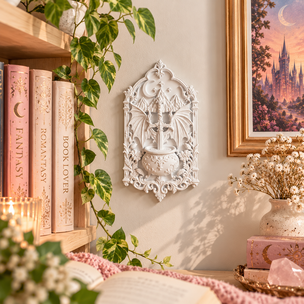 Schattenengel Wandrelief – Romantasy & Fantasy Wanddeko