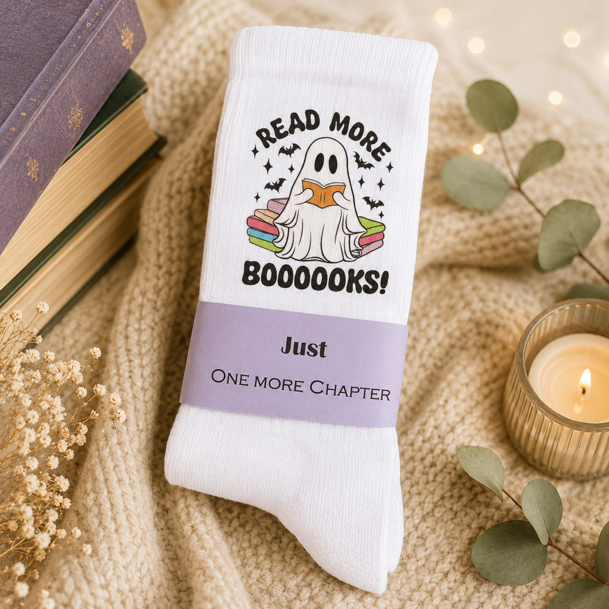 Bookish Geister Socken – Read More Books! - Herbst-Socken