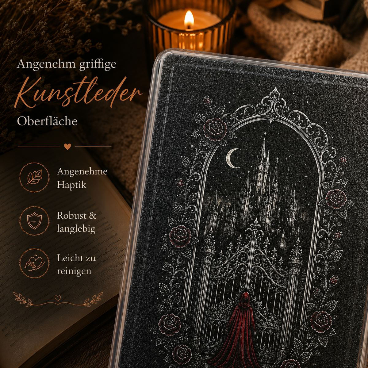 Magnetische Kindle Hülle „Iron Gate“ – vollmagnetisch | 7 & 6,8 Zoll