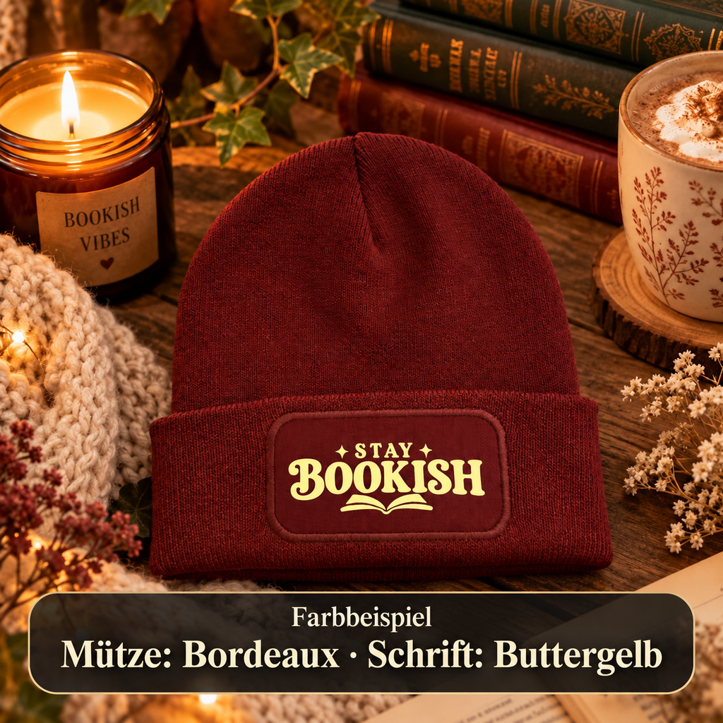 Stay Bookish Mütze – Bookish Beanie für Leseratten