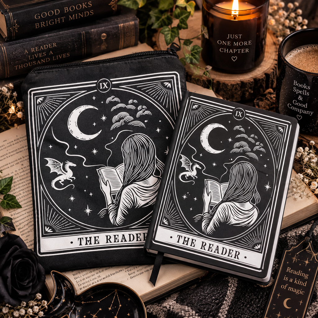 Bookish Geschenkset „The Reader“ – Buchtasche & Notizbuch