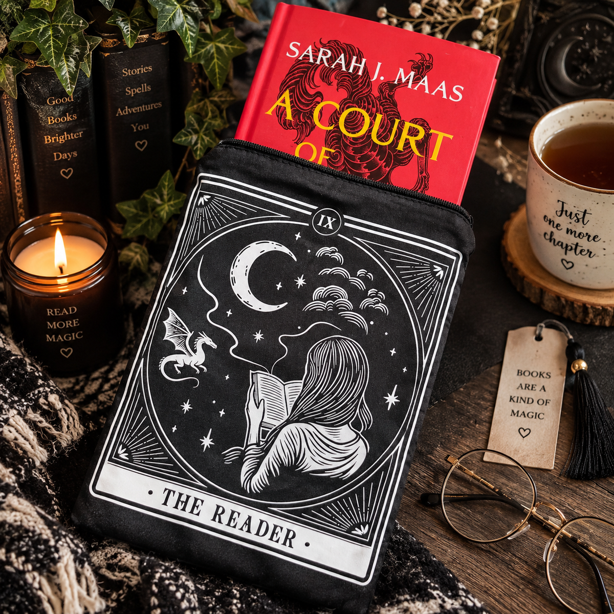 Bookish Geschenkset „The Reader“ – Buchtasche & Notizbuch