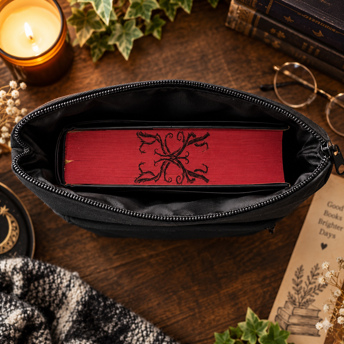 Bookish Geschenkset „The Reader“ – Buchtasche & Notizbuch