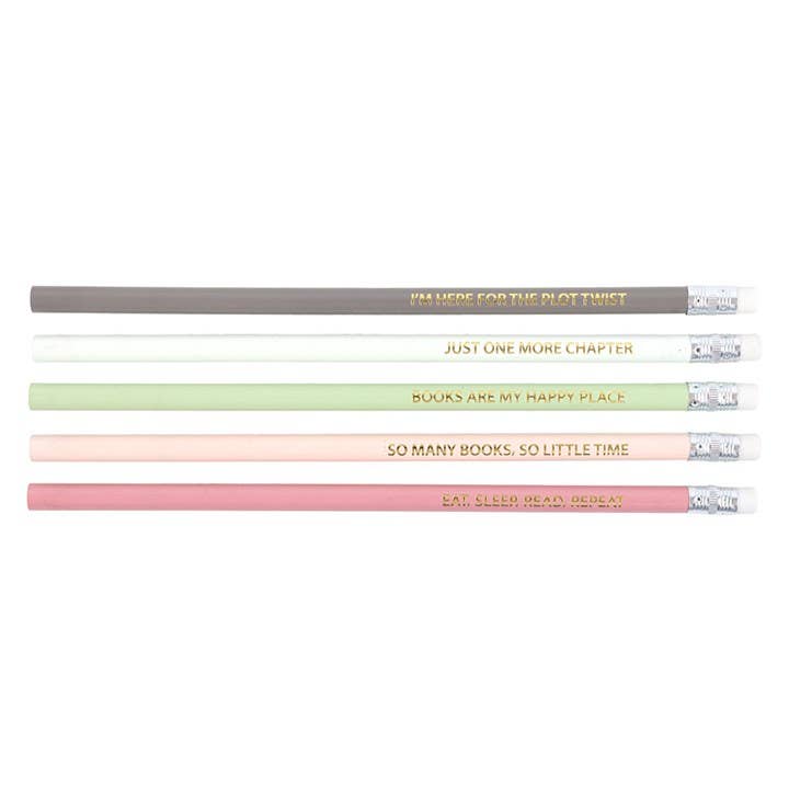 Bookish Geschenkset für Leseratten – Reading Journal, Bleistifte & Schlüsselanhänger
