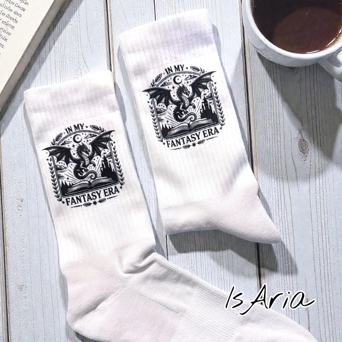 Fantasy Era Socken – Personalisierbare Drachen-Socken – Produktfoto 6
