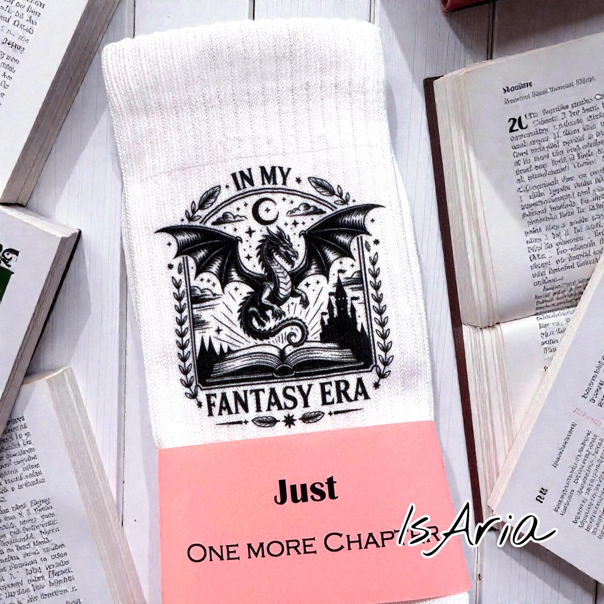 Fantasy Era Socken – Personalisierbare Drachen-Socken – Produktansicht
