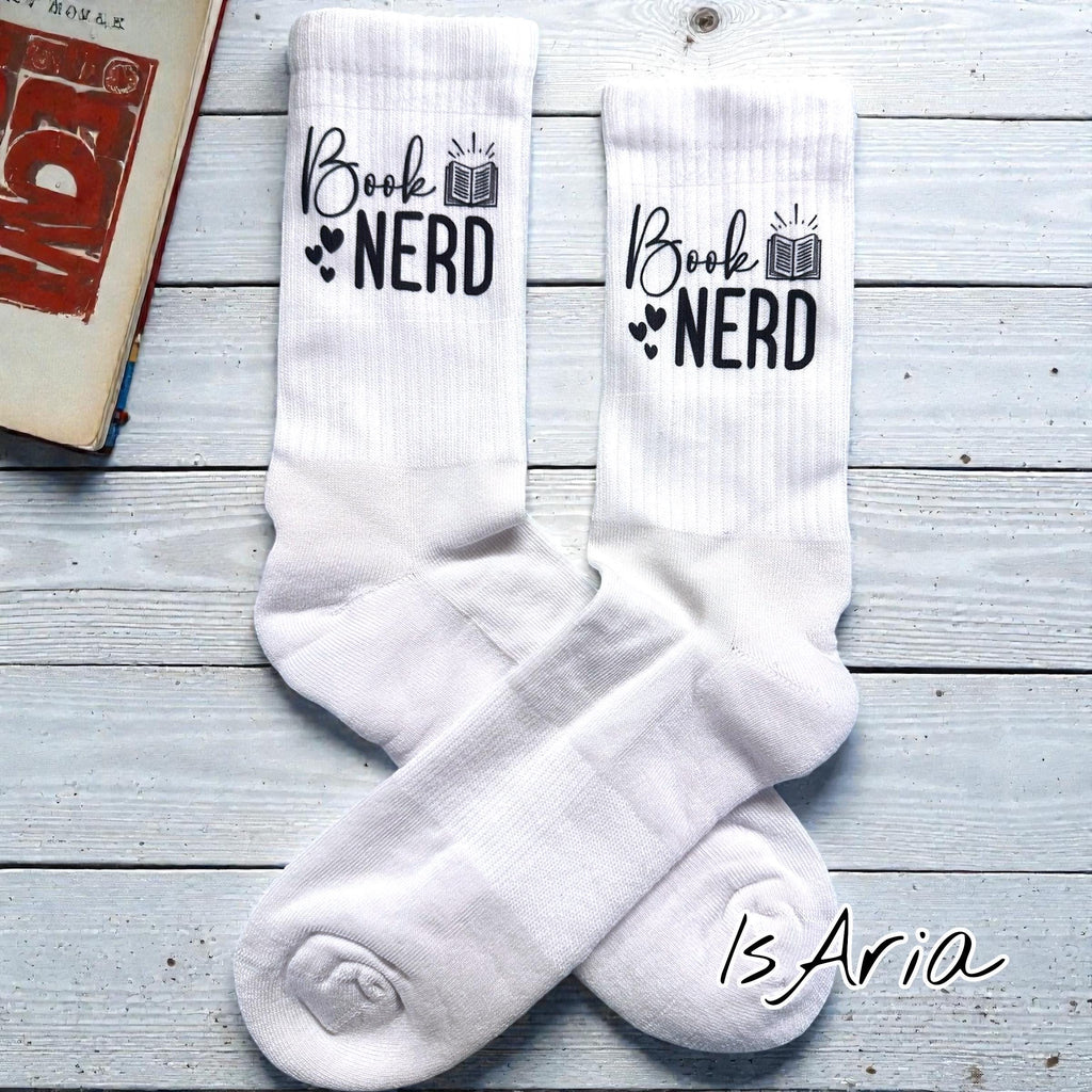 Book Nerd Socken – Personalisierbar für Leseratten – Produktfoto 4