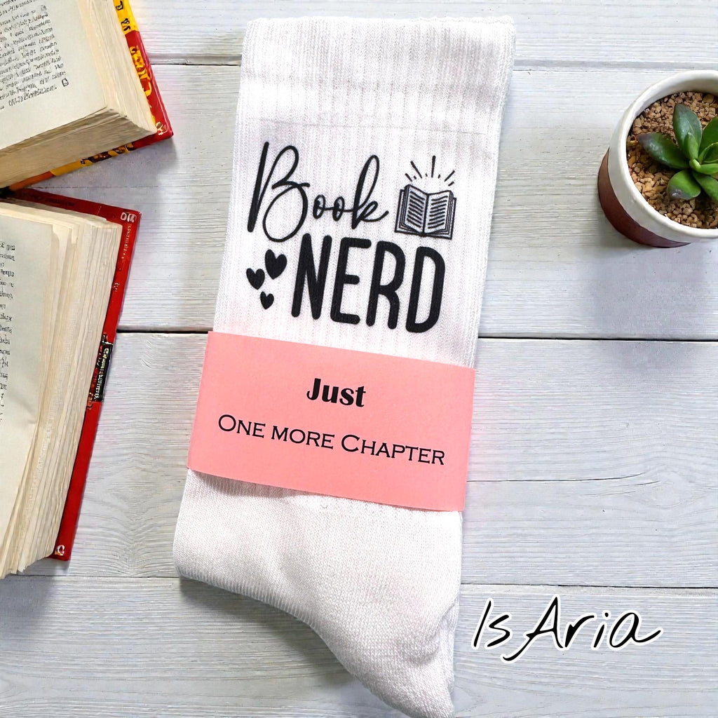 Book Nerd Socken – Personalisierbar für Leseratten – Produktfoto 5