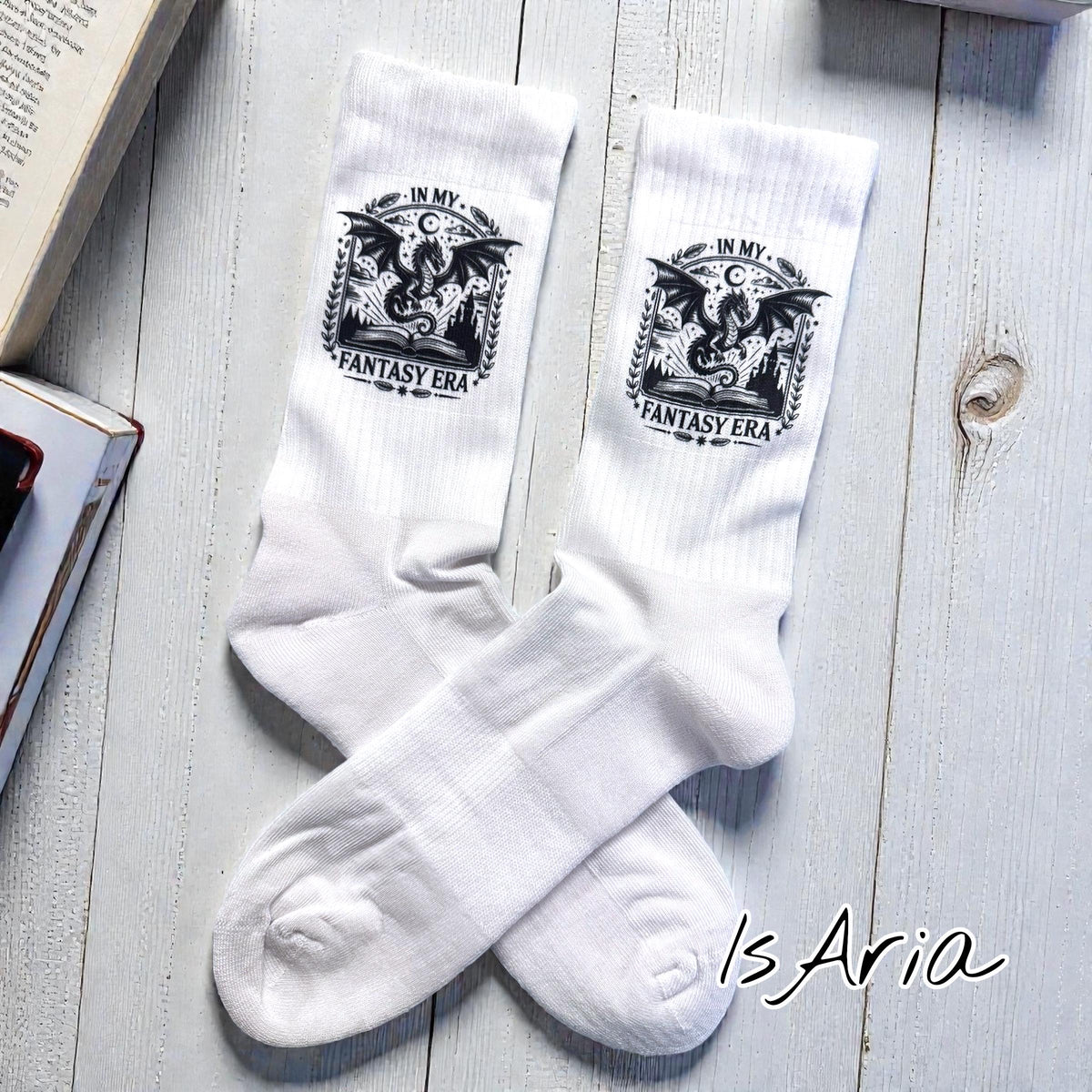Fantasy Era Socken – Personalisierbare Drachen-Socken – Produktfoto 2