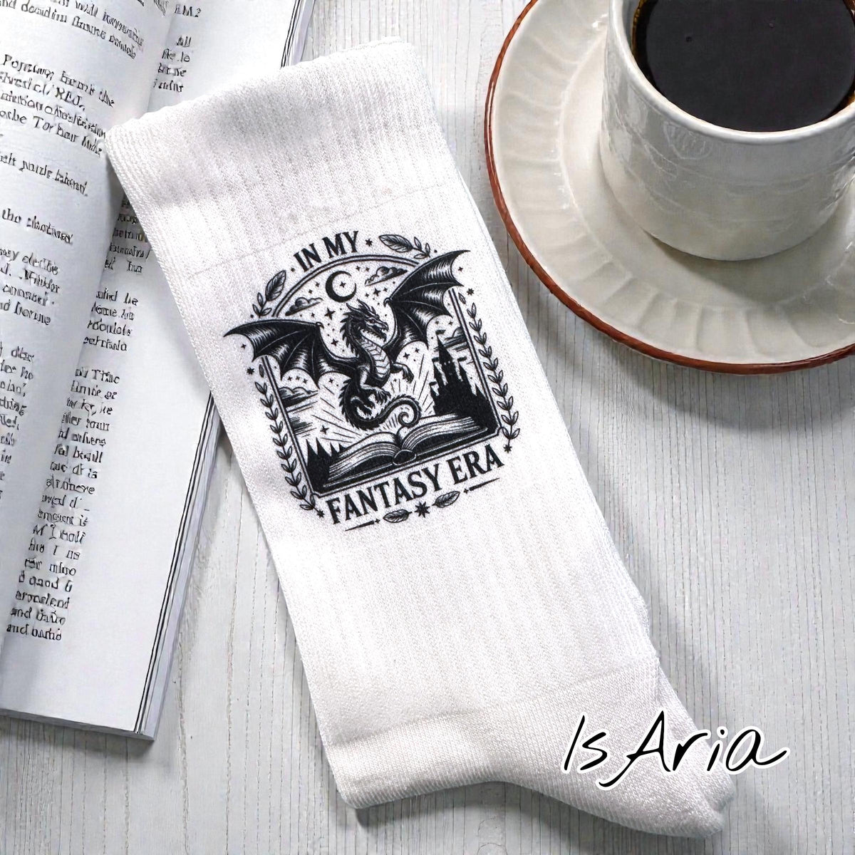 Fantasy Era Socken – Personalisierbare Drachen-Socken – Produktfoto 3