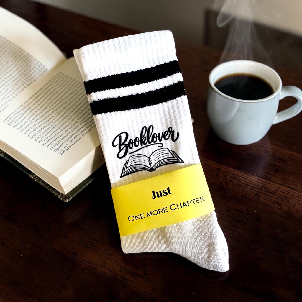 Booklover Socken – Personalisierbare Tennissocken – Produktfoto 4