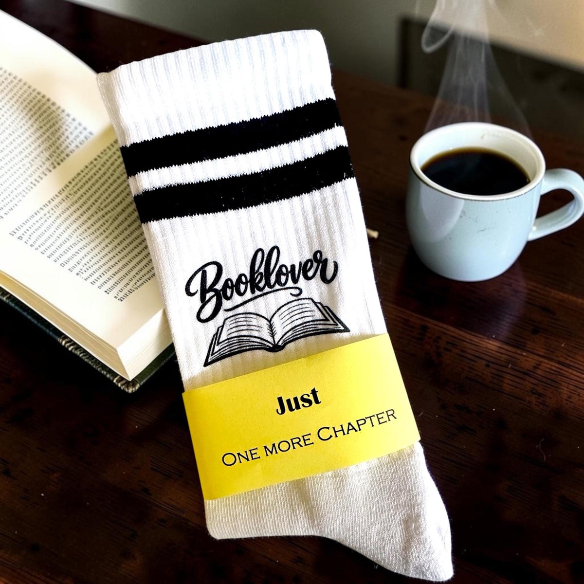 Booklover Socken – Personalisierbare Tennissocken – Produktansicht