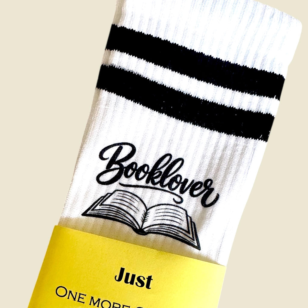 Booklover Socken – Personalisierbare Tennissocken – Produktfoto 2