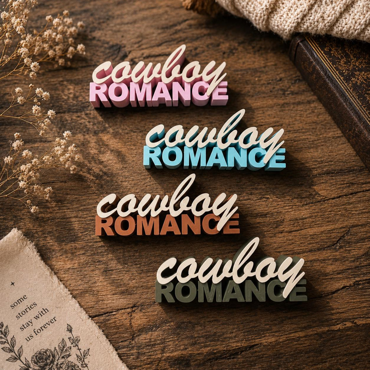 Cowboy Romance Regaldeko aus PLA – Produktfoto 7