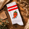 Spicy Book Club Socken mit Chili-Motiv für Romance- und Romantasy-Fans