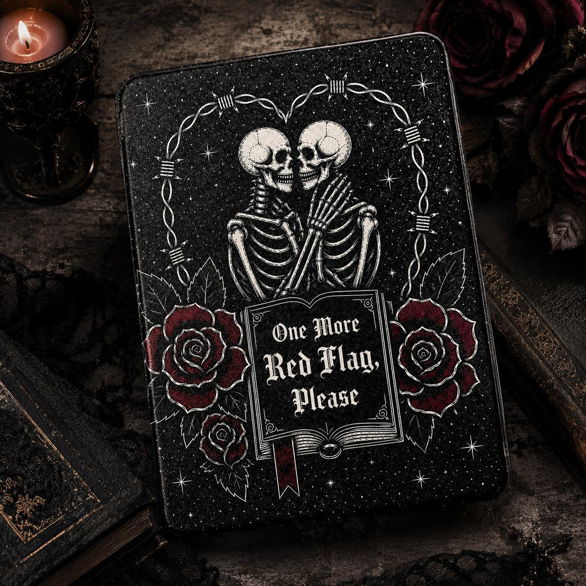 Kindle-Hülle „One More Red Flag, Please“ – Dark Romance – Produktfoto 9
