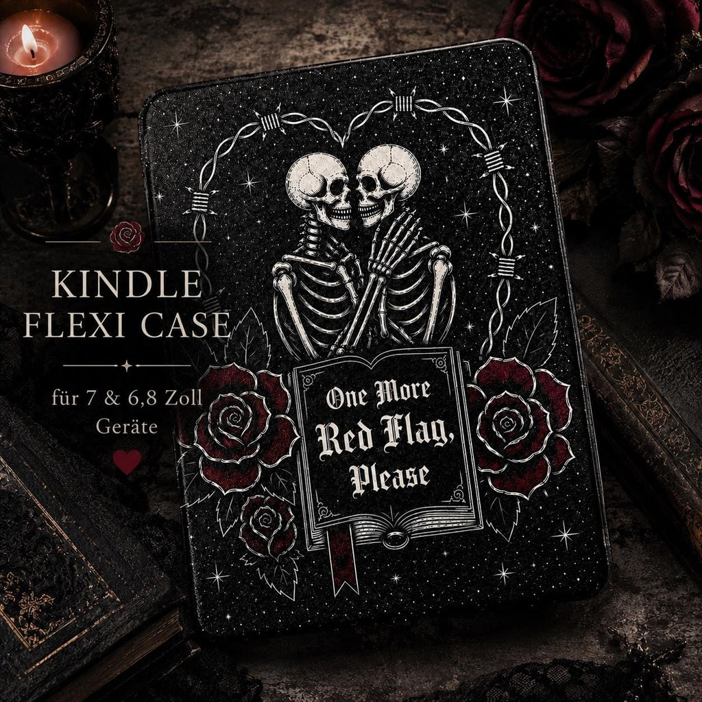 Kindle-Hülle „One More Red Flag, Please“ – Dark Romance – Produktfoto 2