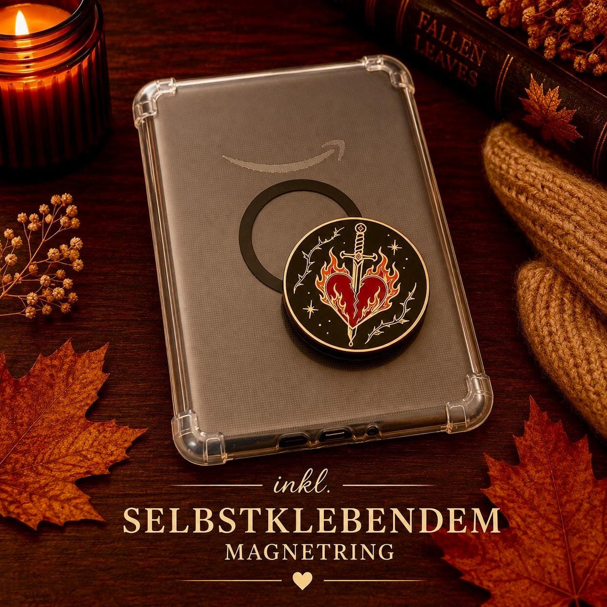 Magnetischer E-Reader Grip Fantasy Enemies to Lovers für Kindle und E-Reader
