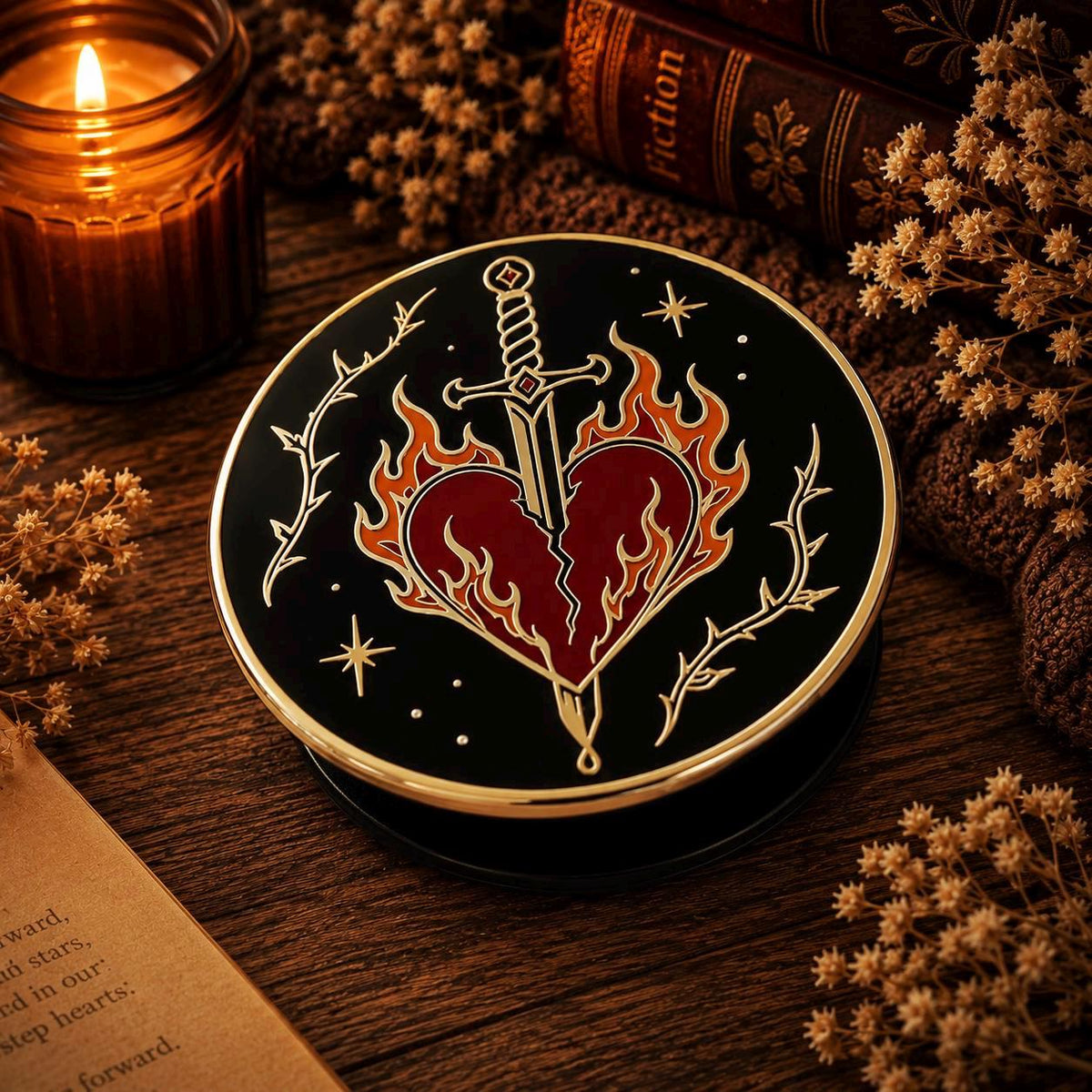 Magnetischer E-Reader Grip Fantasy Enemies to Lovers für Kindle und E-Reader