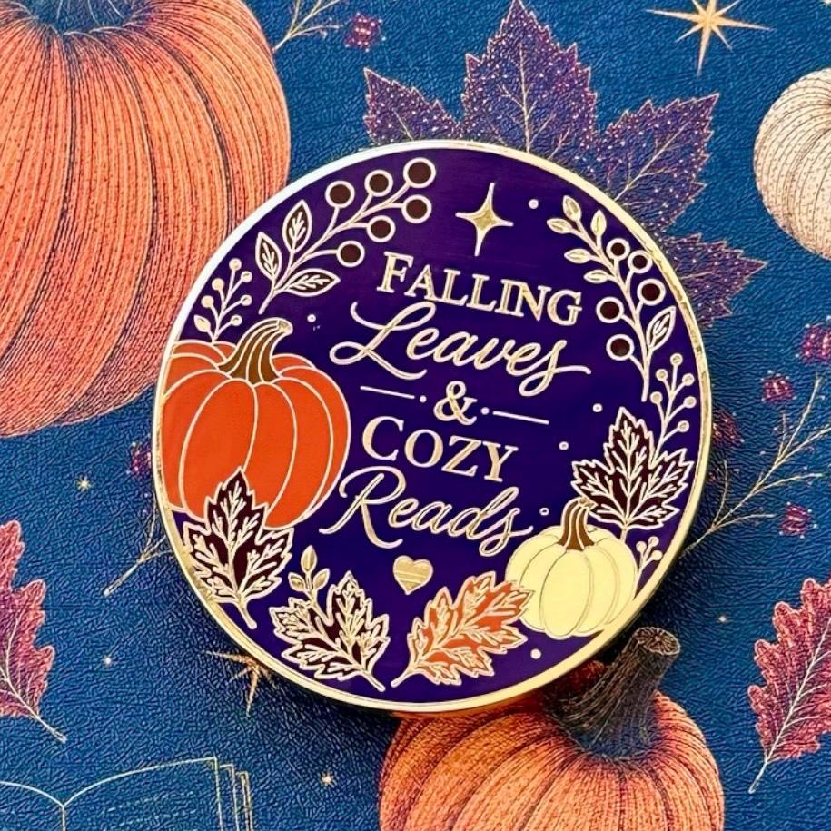 Magnetischer E-Reader Grip Herbst Falling Leaves and Cozy Reads