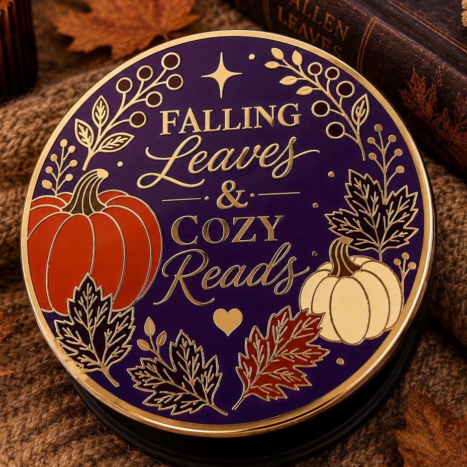 Magnetischer E-Reader Grip Herbst Falling Leaves and Cozy Reads