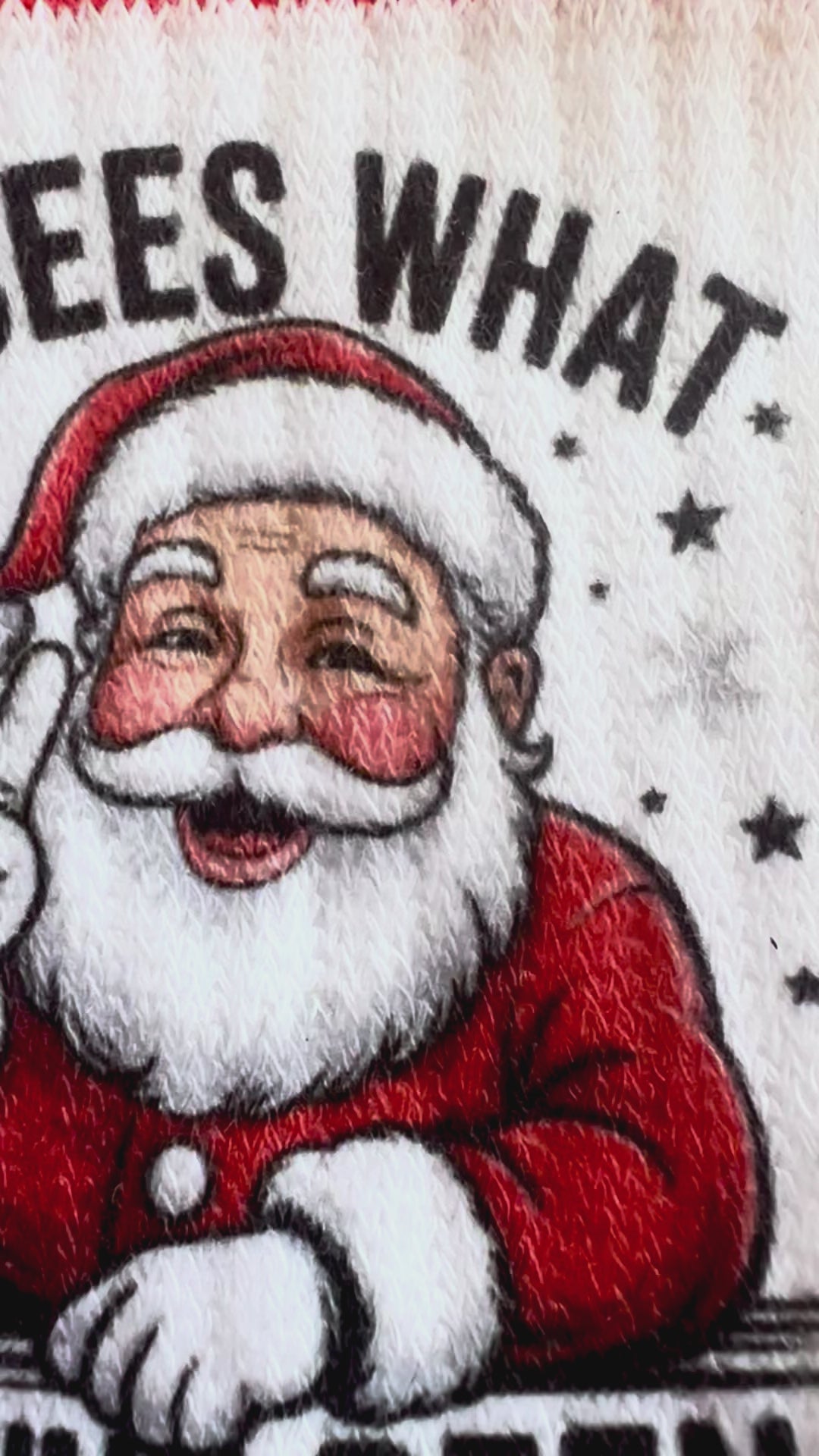 Bookish Weihnachtssocken – „He Sees What You’ve Been Reading“
